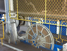 Transfer car in a coking plant